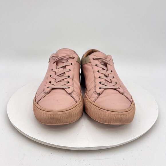 Koio Capri Women Size EU 39 US 9 Pink Leather Brown Suede Low Top Lace Up Shoes - Picture 2 of 14